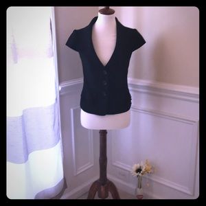 THE LIMITED Black Short Sleeved Blazer